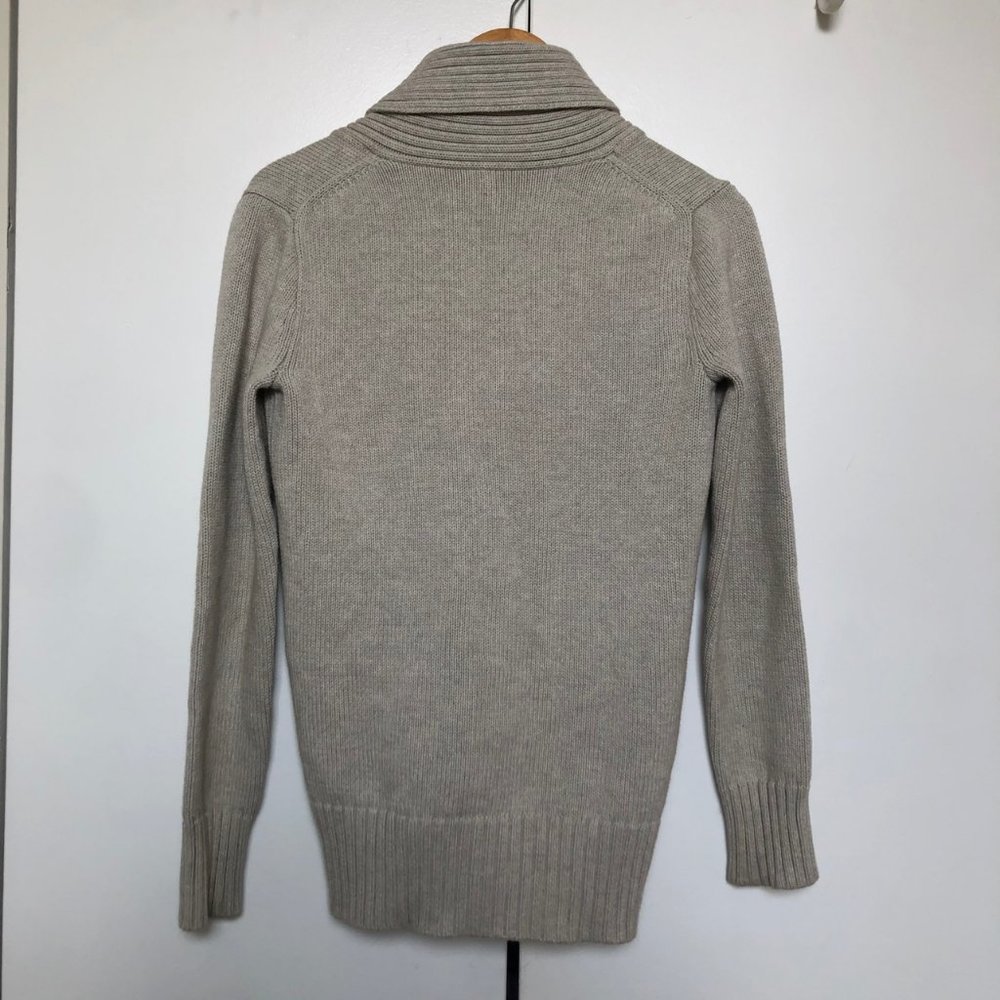 J. Crew Shawl Sweater. Beige. Size Small - Picture 7 of 8